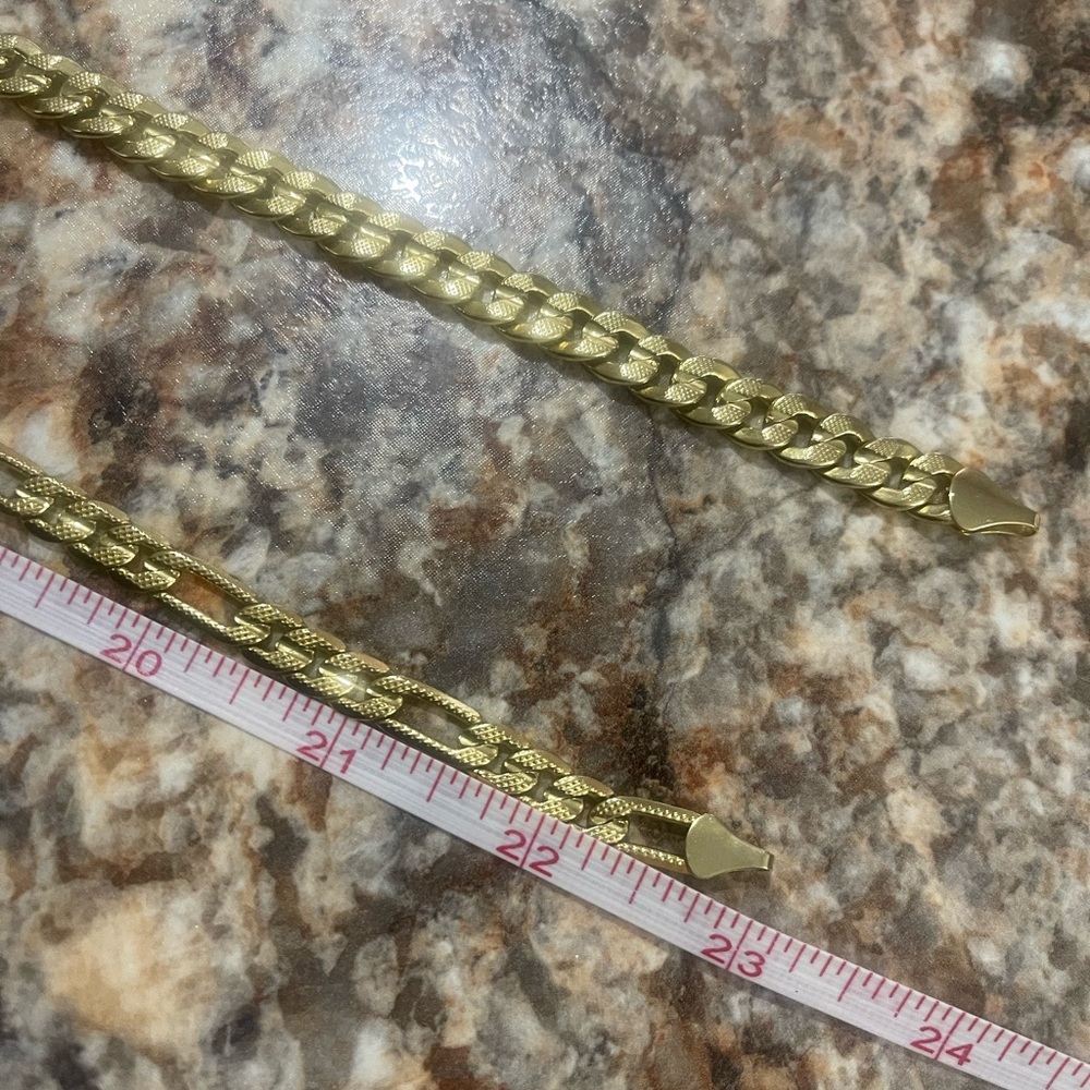 18K Gold plated Necklace Good for women and men’s
One is 24” long 
And 23” - Picture 14 of 15